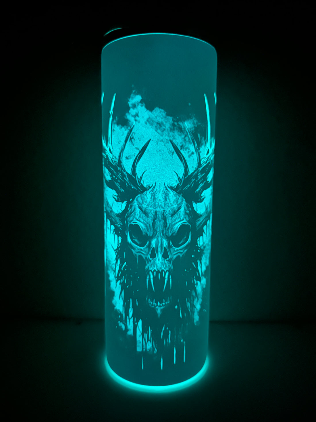 Wendigo Blue Glow-in-the-Dark EERIECAST 20 Ounce Stainless Steel Tumbler