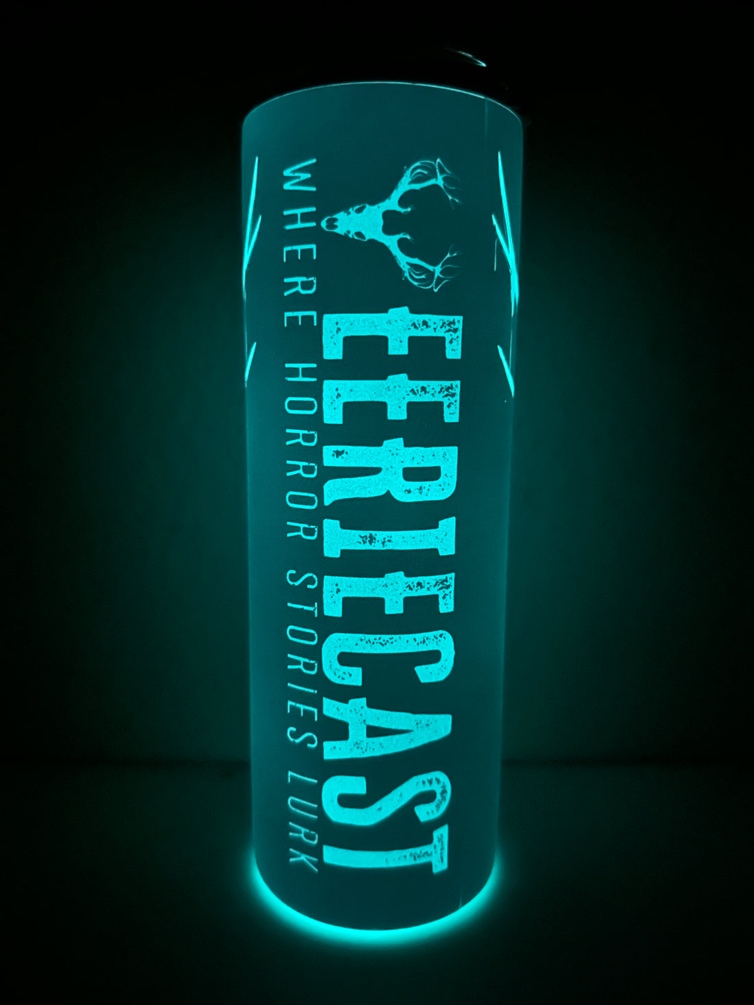 Wendigo Blue Glow-in-the-Dark EERIECAST 20 Ounce Stainless Steel Tumbler