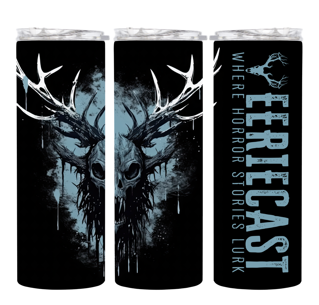 Wendigo Blue Glow-in-the-Dark EERIECAST 20 Ounce Stainless Steel Tumbler